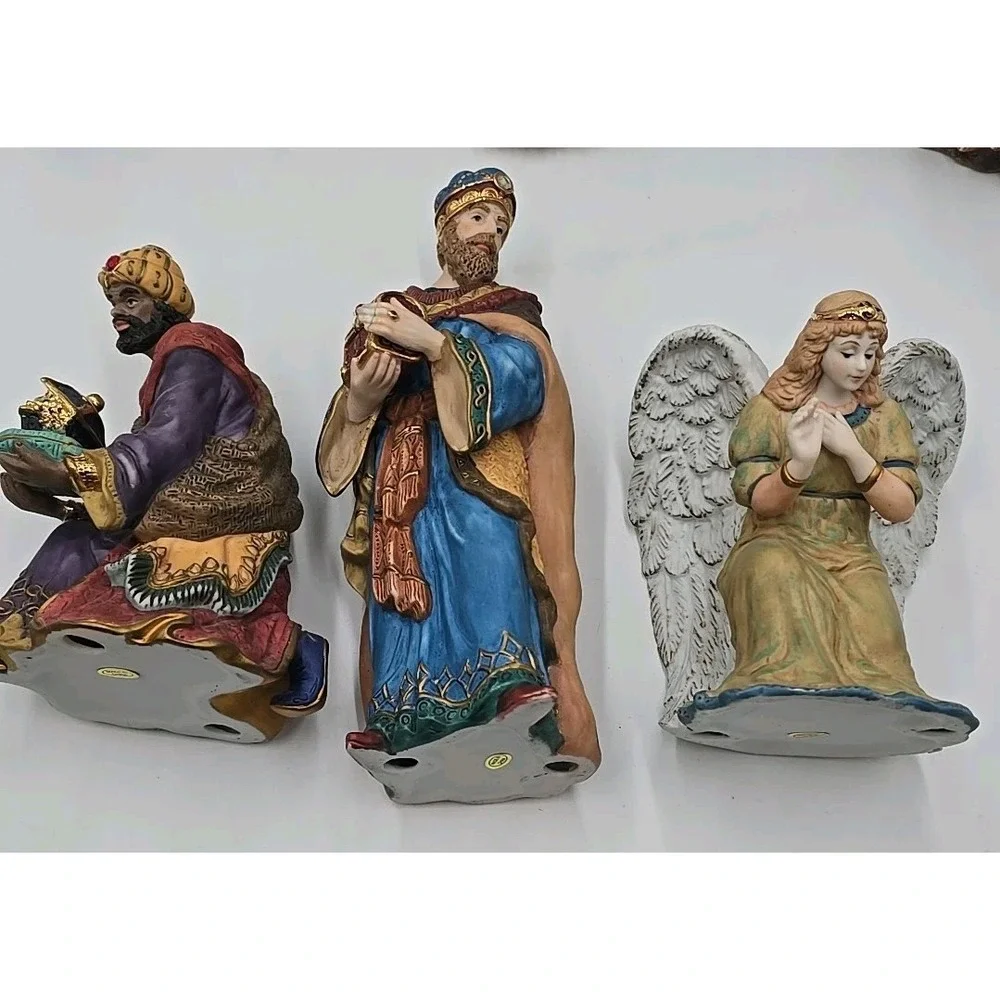 Kirkland Nativity 13-piece Set Hand Painted Porcelain Christmas Figurines Only